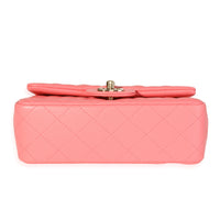 Chanel Pink Quilted Lambskin Mini Rectangular Classic Flap Bag