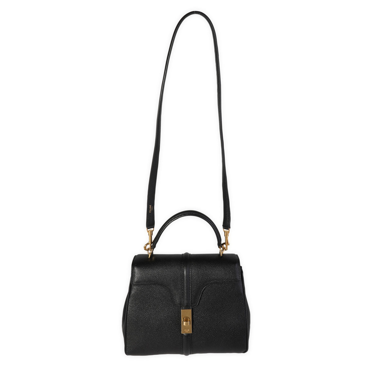 Celine Black Grained Calfskin 16 Bag