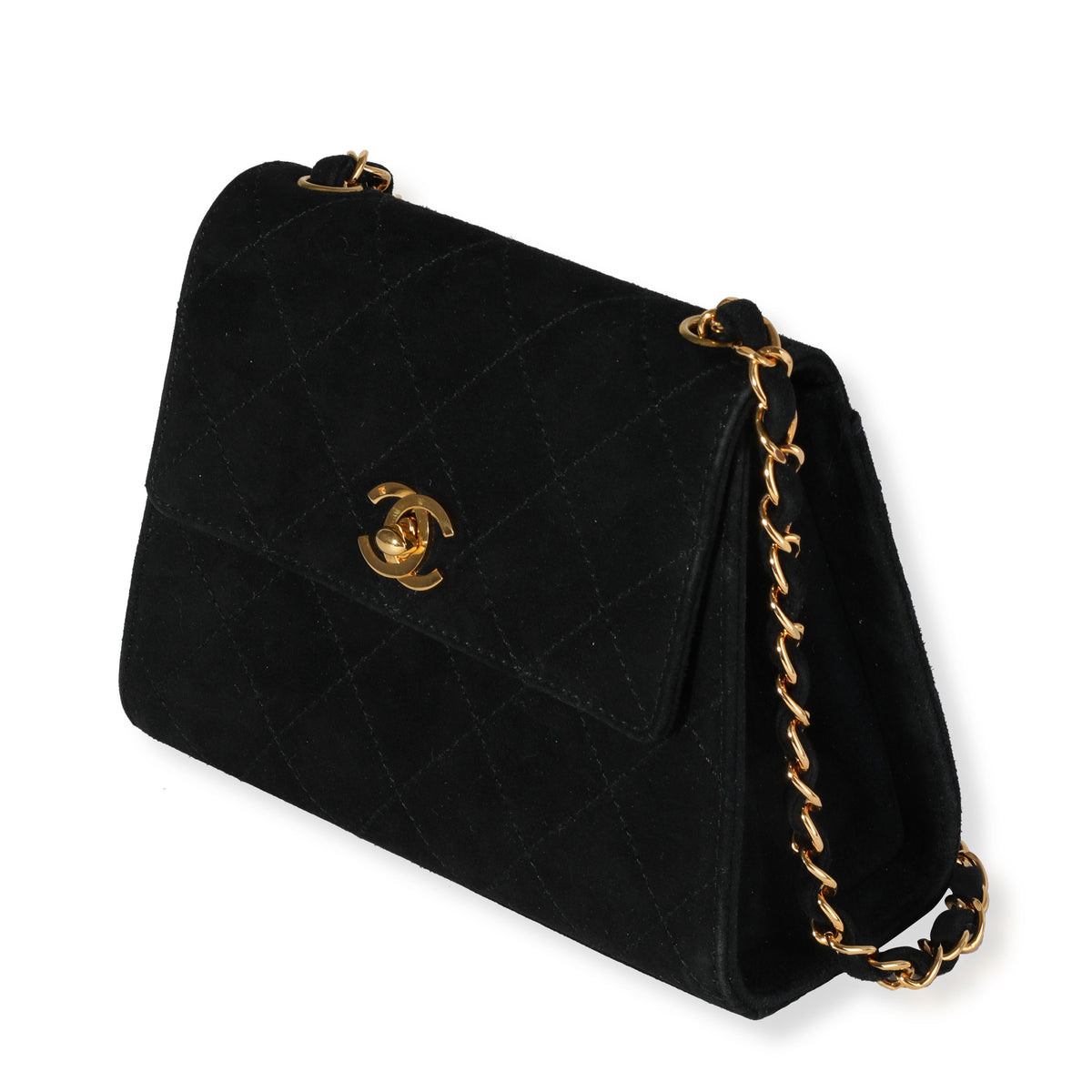 Chanel Vintage Suede Shoulder Bag 