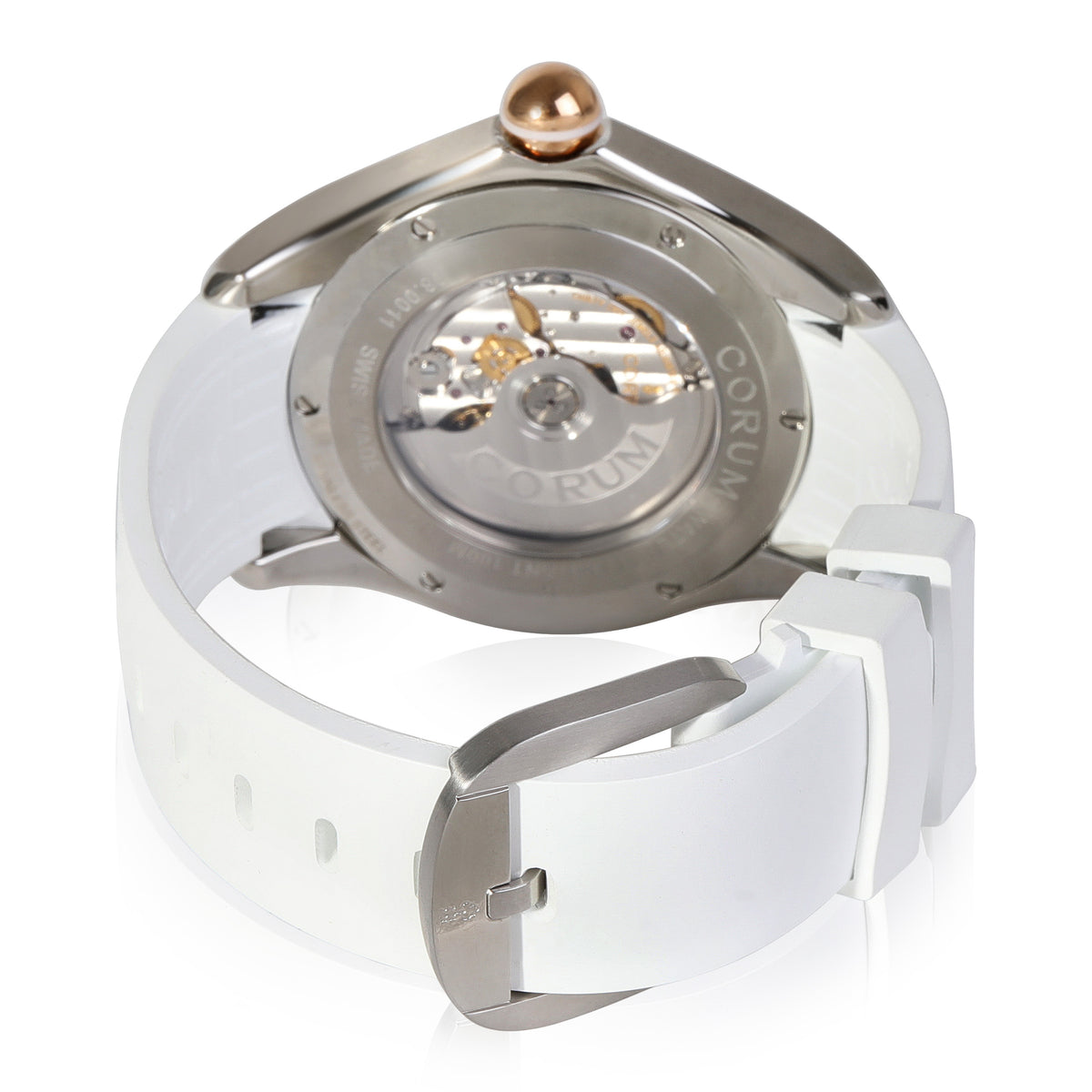 Corum Bubble 295.100.29/0009DU04 Unisex Watch in 18kt Stainless Steel/Rose Gold