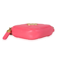 Chanel Hot Pink Quilted Lambskin Diamond Crossbody Bag