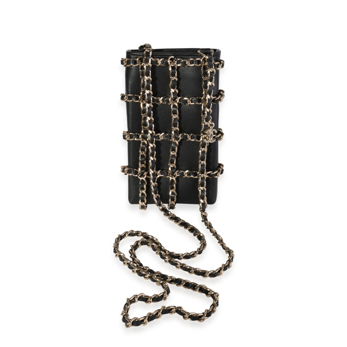 Shop CHANEL 2021 SS Classic Flap Phone Holder With Chain (AP2096
