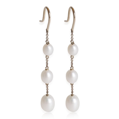 Tiffany & Co. Elsa Peretti Pearls By The Yard Earring in 925 Sterling Silver