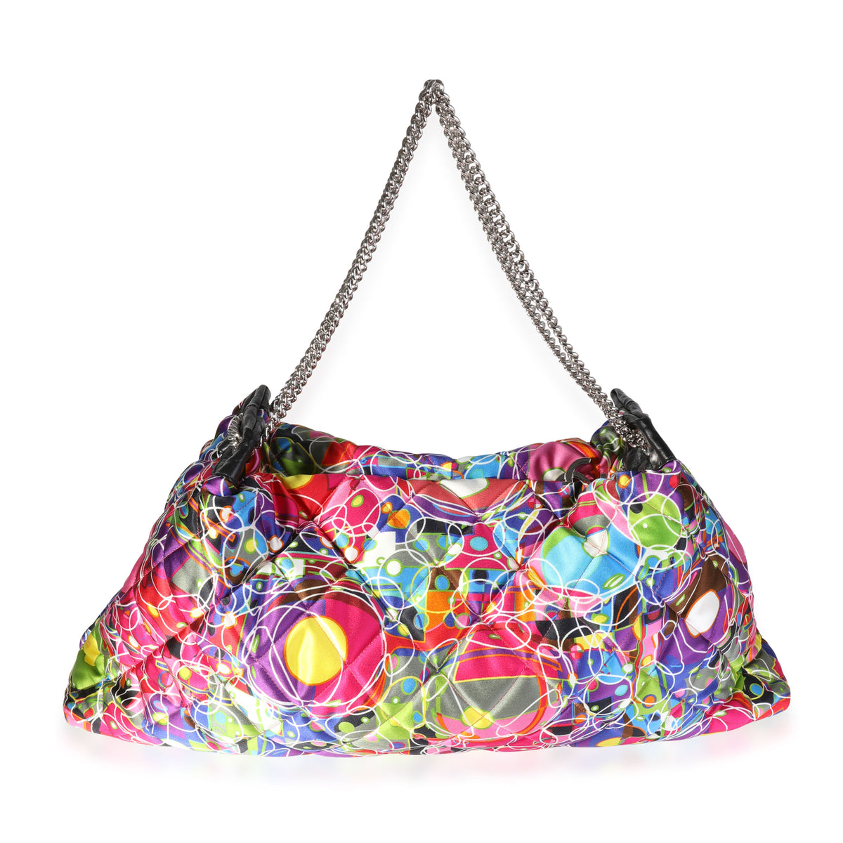 Chanel Multicolor Satin Large Kaleidoscope Tote