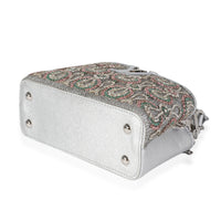 Louis Vuitton Silver Metallic Broderies Capucines Mini