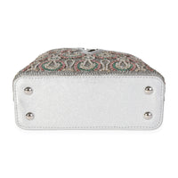 Louis Vuitton Silver Metallic Broderies Capucines Mini