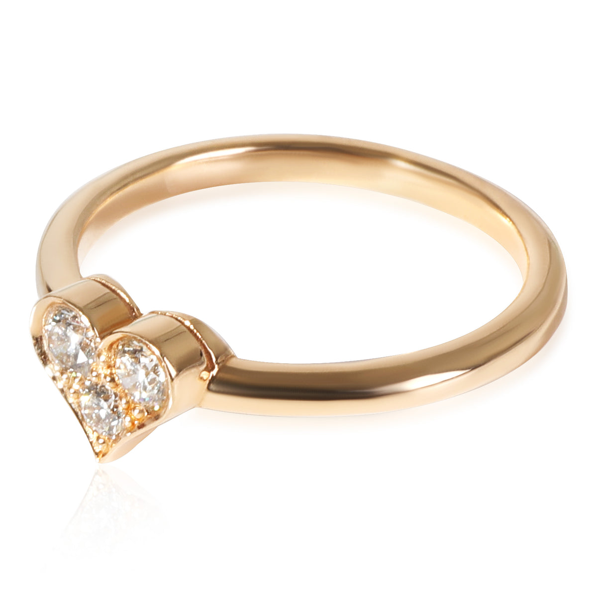 Tiffany & Co. Hearts Diamond  Ring in 18K Rose Gold 0.19 CTW