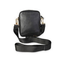 Versace Black Leather La Medusa Mini Crossbody