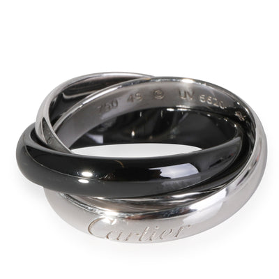 Cartier Trinity Ring in 18k White Gold/Ceramic