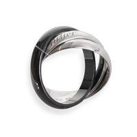 Cartier Trinity Ring in 18k White Gold/Ceramic