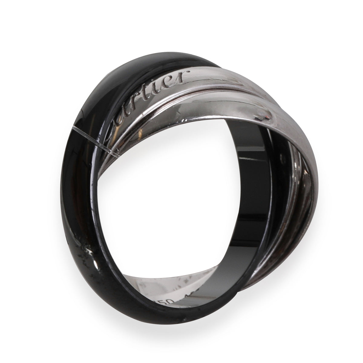 Cartier Trinity Ring in 18k White Gold/Ceramic