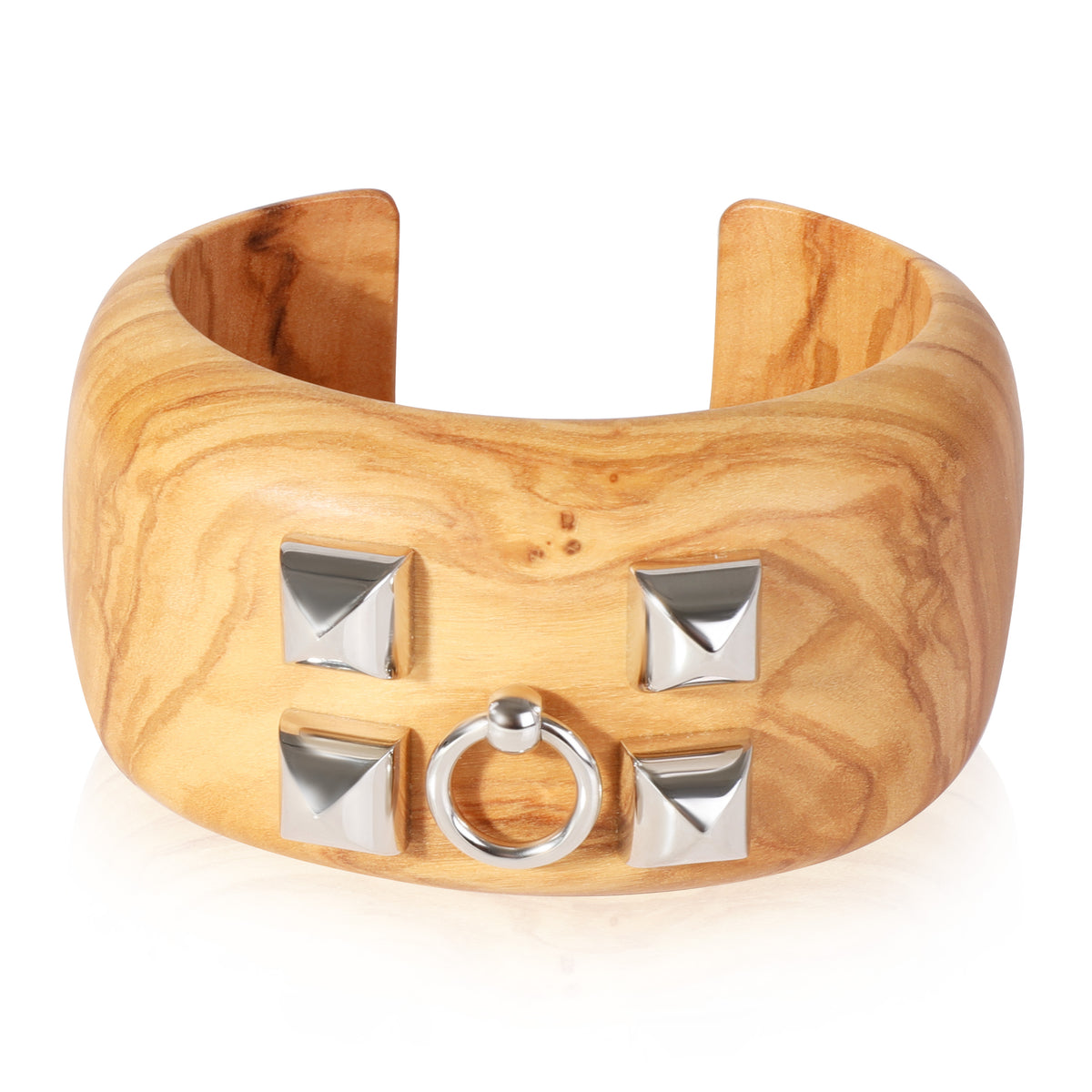 Hermes Medor Wood Cuff Bracelet, Size Small