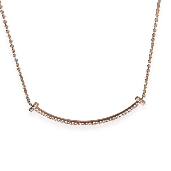 Tiffany T diamond circle pendant in 18k rose gold. | Tiffany & Co.