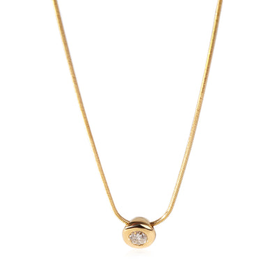 Diamond Solitaire Pendant in 14k Yellow Gold (0.25 ctw)