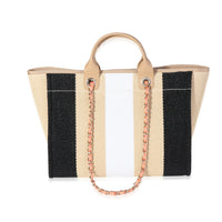 Chanel Multicolor Striped Raffia Large Deauville Tote