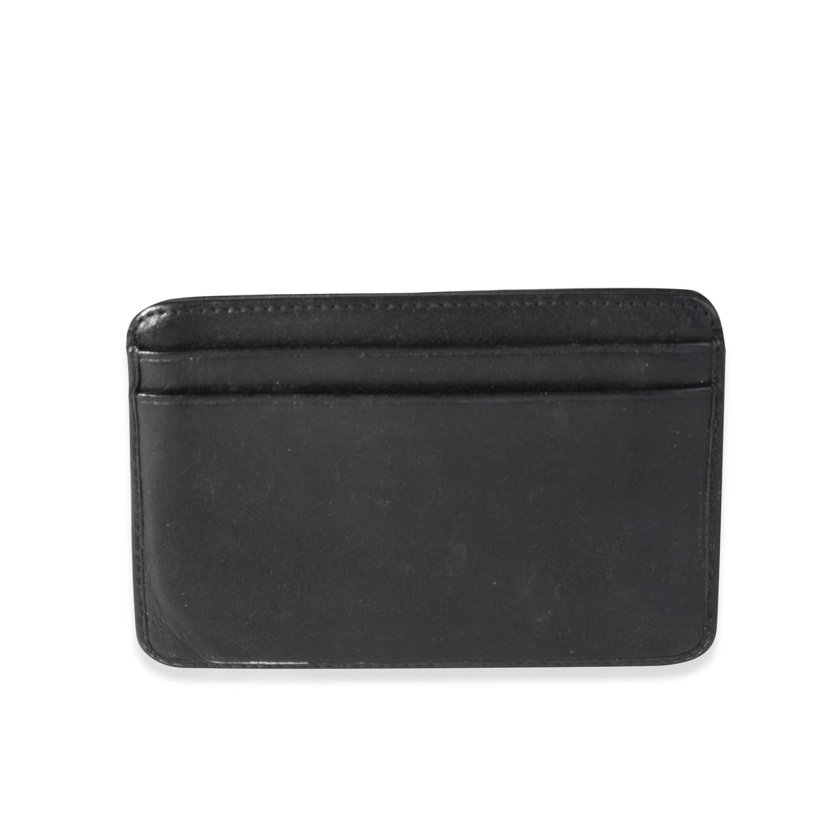 Chanel Black Quilted Lambskin Ligne Cambon Card Holder