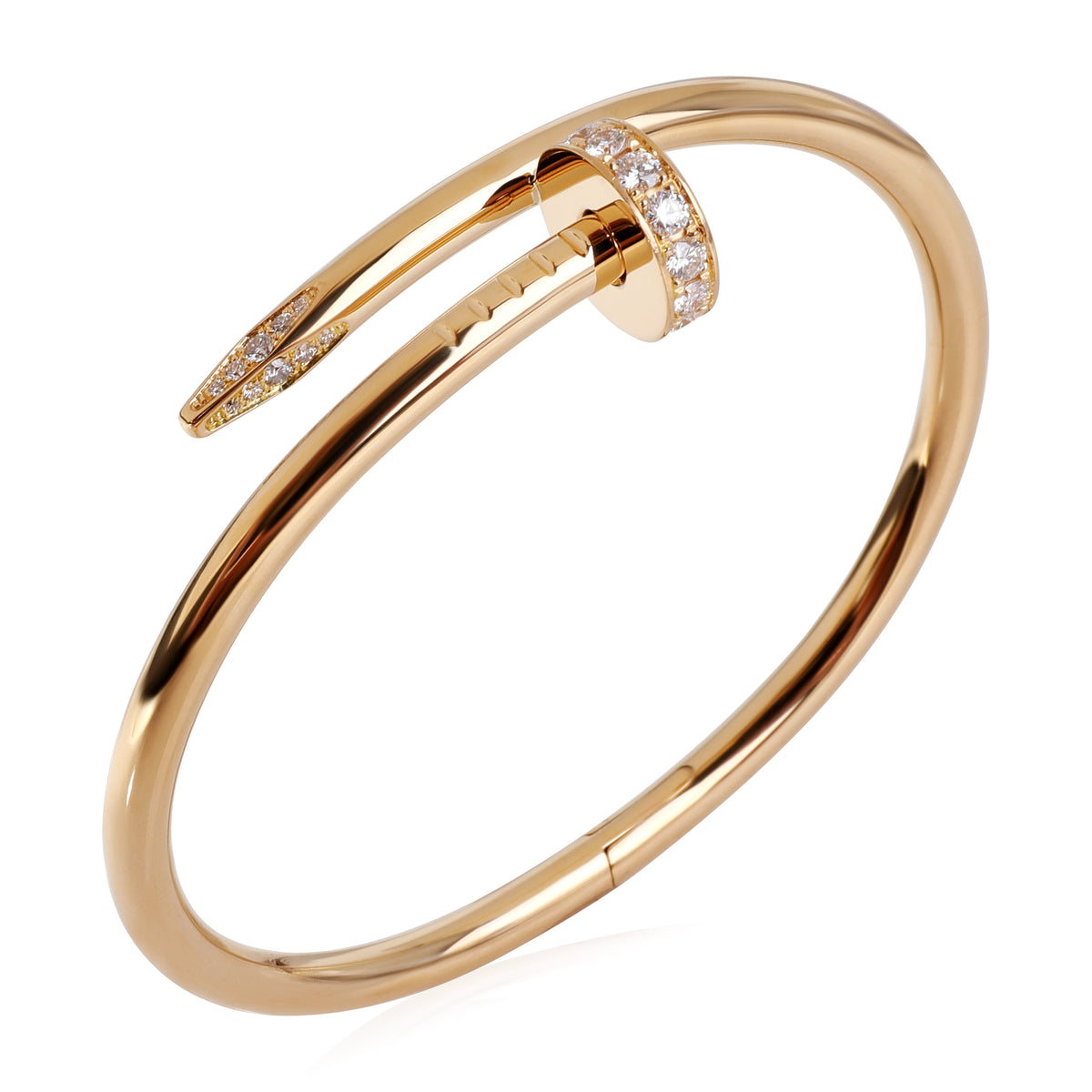 Cartier Juste un Clou Diamond Bracelet in 18K Yellow Gold (Size 15)