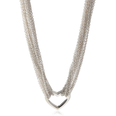 Tiffany & Co. Heart Mesh Necklace in  Sterling Silver