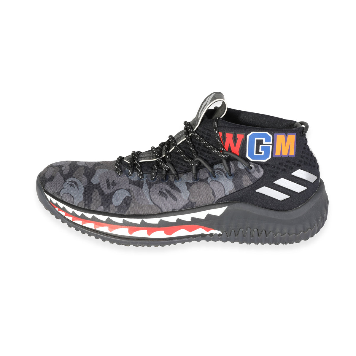 Bape x adidas dame 4 black camo Clearance