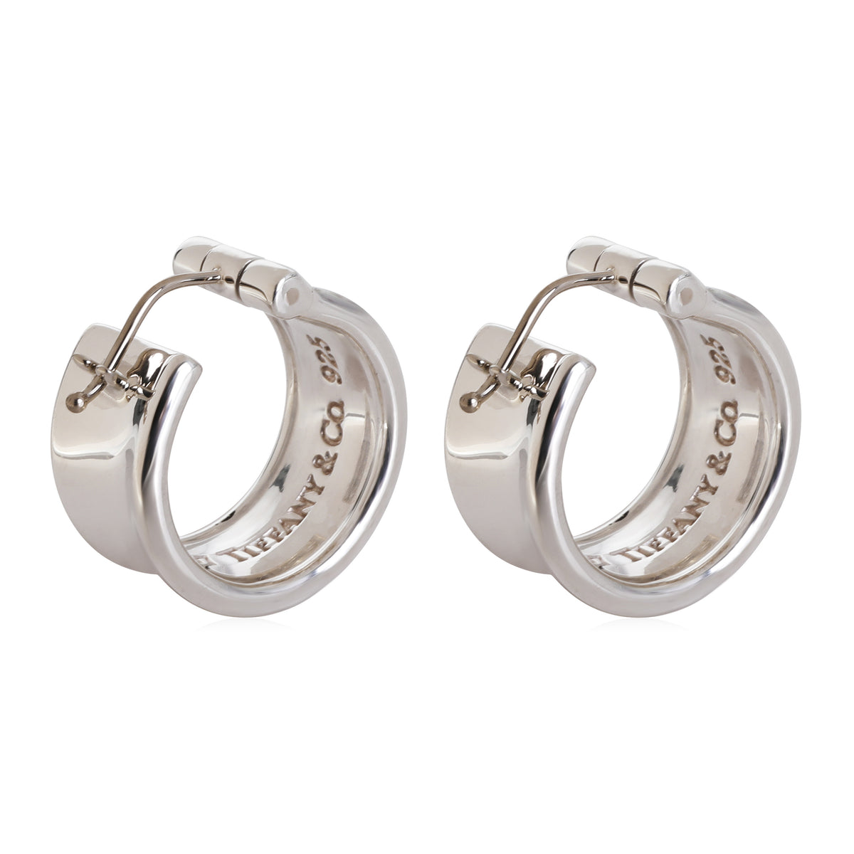 Tiffany & Co. 1837 Hoop Earring in Sterling Silver