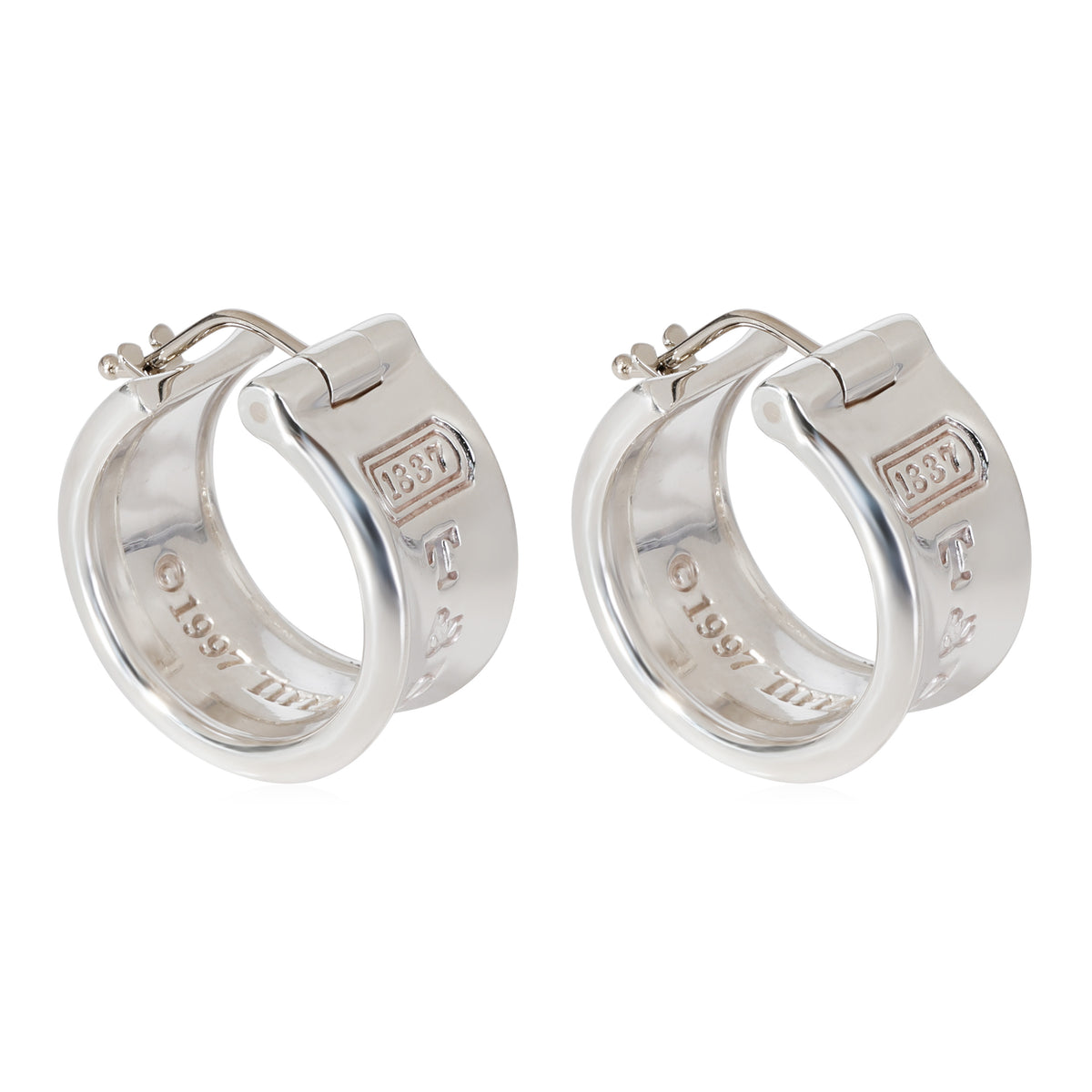 Tiffany & Co. 1837 Hoop Earring in Sterling Silver