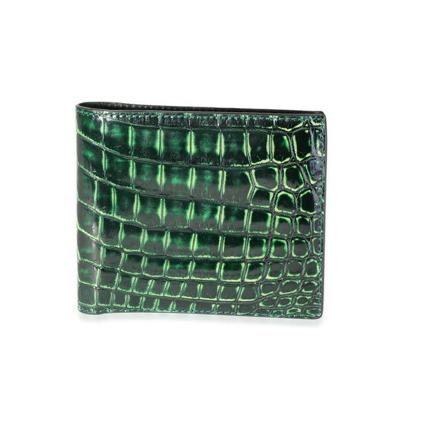 財布 Bottega Veneta Green Wallet Bottega Veneta Intrecciato Money Clip Bifold Wallet Green Leather