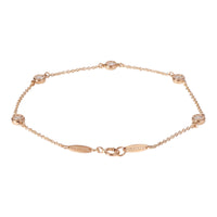 Tiffany & Co. Elsa Peretti Diamond Bracelet in 18k Rose Gold 0.4 CTW