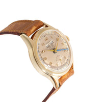 Heuer Triple Date 1806 Unisex Watch in 10kt Gold Filled