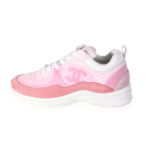 Chanel Wmns Suede Calfskin Sneaker 'Pale Pink' (7.5 US