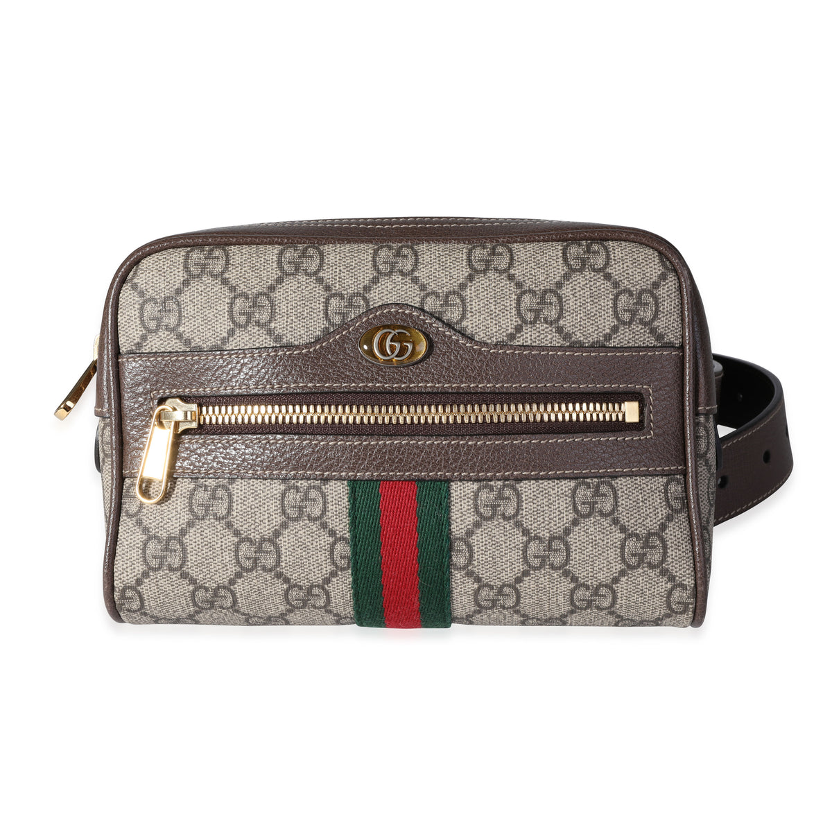 Gucci Brown GG Supreme Ophidia Small Belt Bag 75/30