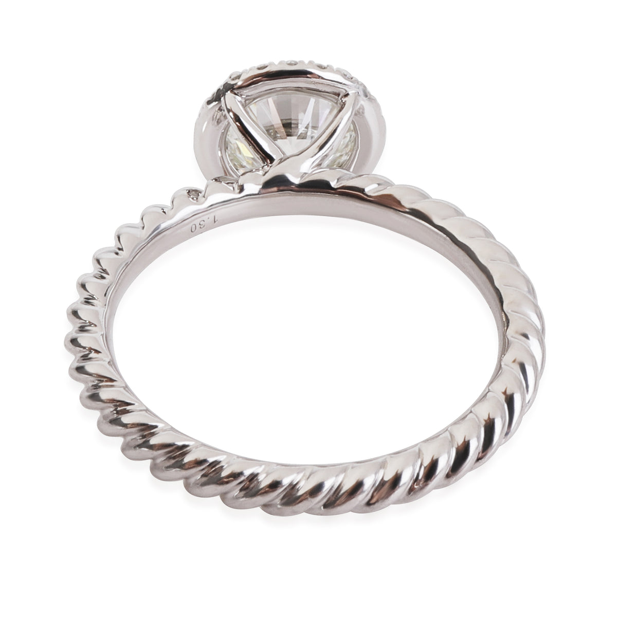 David Yurman Capri Diamond Engagement Ring in Platinum H VS2 1.4 CTW