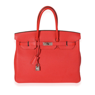 Rouge Casaque Togo Birkin 35 PHW