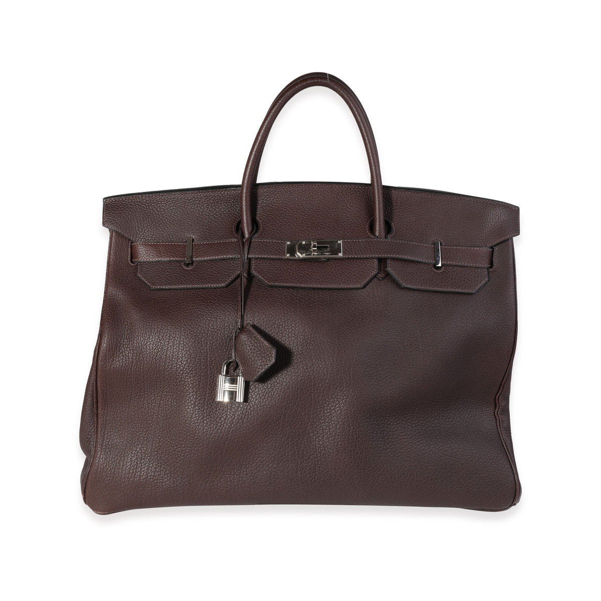 Hermès Chocolat Fjord Birkin 50 PHW