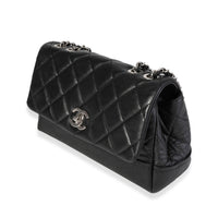 Chanel Black Quilted Lambskin & Caviar CC Shoulder Bag