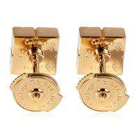 Cartier Square Diamond Earrings in 18k Yellow Gold 0.50 CTW