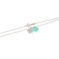 Tiffany & Co. Return To Tiffany Blue Double Heart Pendant in 925 Sterling Silver