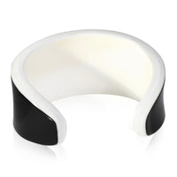 Chanel White & Black Resin Cuff Bracelet
