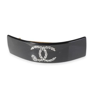 Chanel Gold Tone CC Barrette with Strass