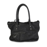 Chanel Black Aged Calf Convertible Flap Tote