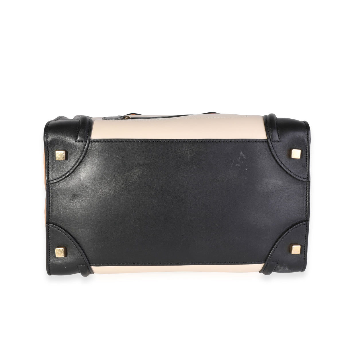 Celine Tricolor Leather & Suede Mini Luggage Tote