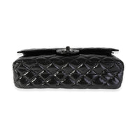 Chanel So Black Classic Double Flap Bag Quilted Shiny Crumpled Calfskin  Medium - ShopStyle