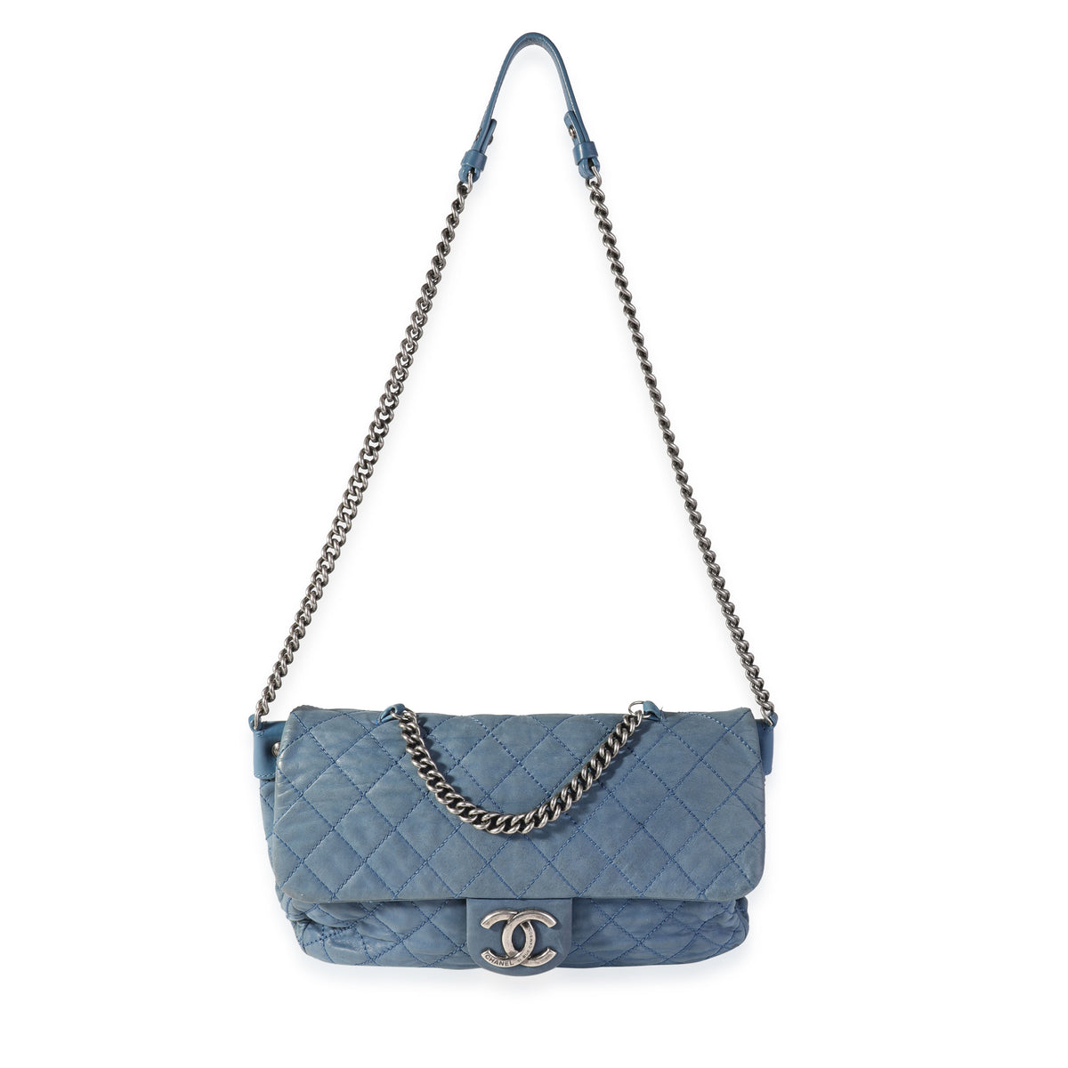 Chanel Blue Quilted Iridescent Calfskin Medium Coco Daily Flap Bag, myGemma, FR