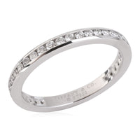 Tiffany & Co. Full Circle Channel Set Diamond Wedding Band in Platinum 0.42 CTW