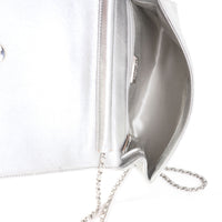 Chanel Metallic Lambskin Korean Garden Clutch On Chain