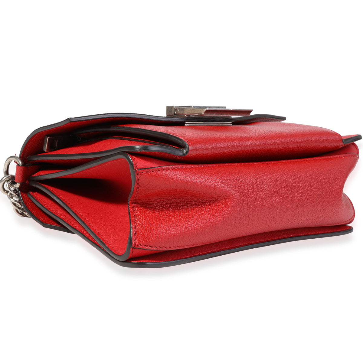 Givenchy Red Goatskin Small GV3 Shoulder Bag