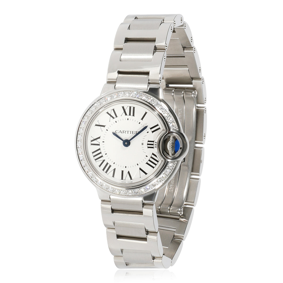 Cartier Ballon Bleu W4BB0015 Womens Watch in  Stainless Steel