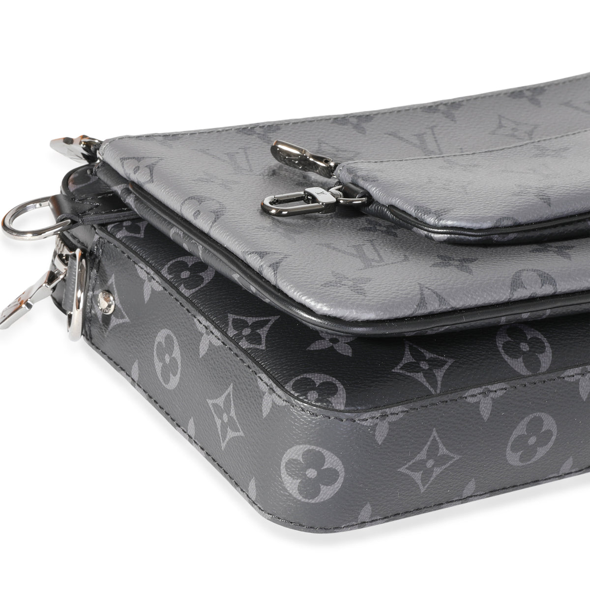 Louis Vuitton Trio Messenger Handbag Monogram Eclipse, A+ Cond