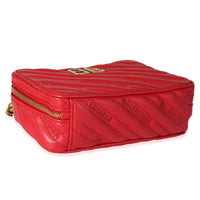 Balenciaga Red Quilted Leather XS BB Reporter Bag