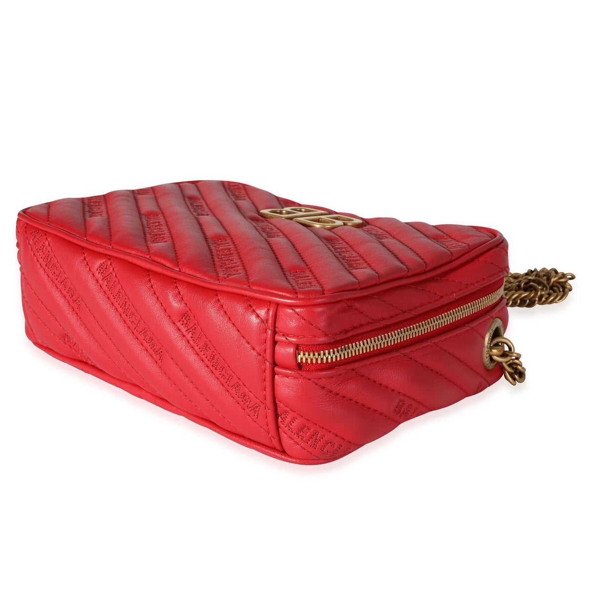 Balenciaga Red Quilted Leather XS BB Reporter Bag myGemma Item 119531