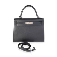 Hermès Black Epsom Sellier Kelly 28 PHW